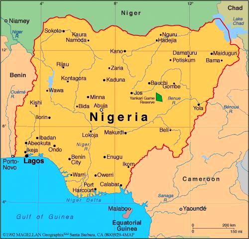 Nigeria+map